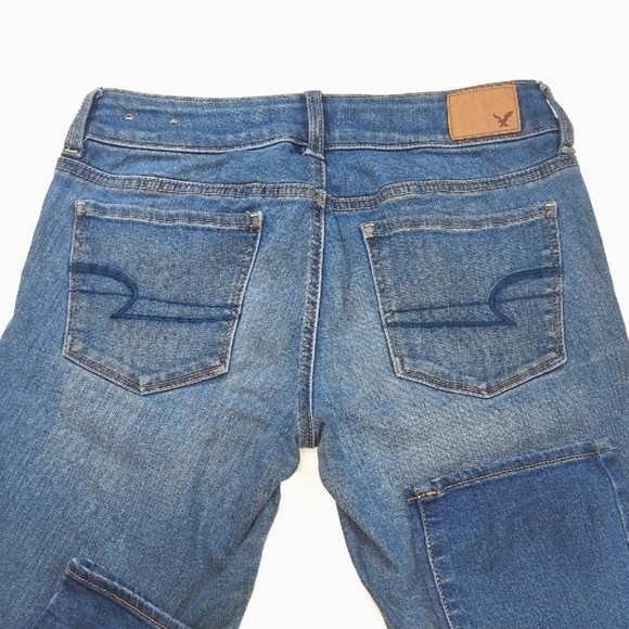 American Eagle Classic Blue Skinny Jeans - Picture 3 of 10